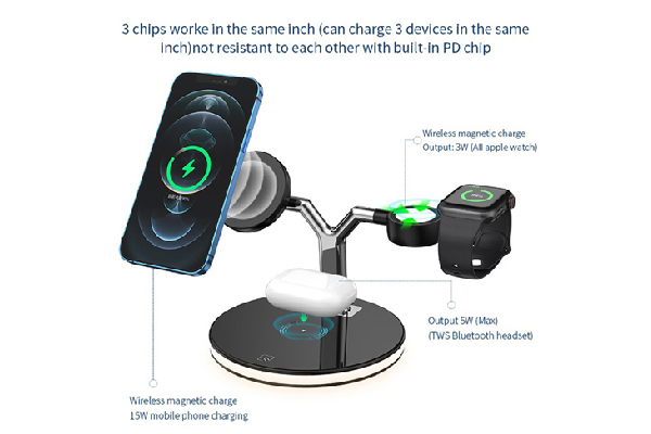 UPNEXT trådlös laddningsstation kompatibel med MagSafe 