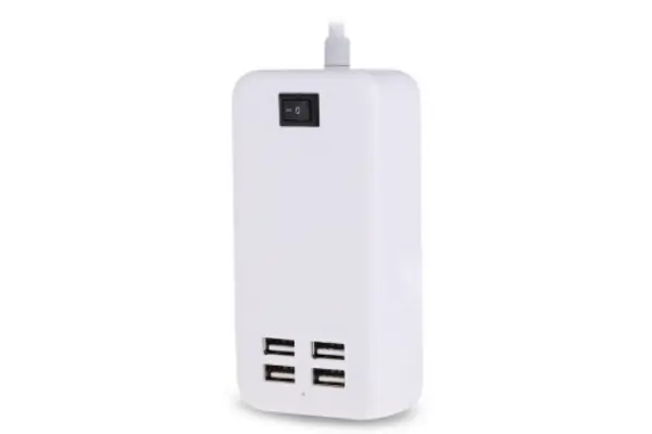 4 portar USB telefon laddare