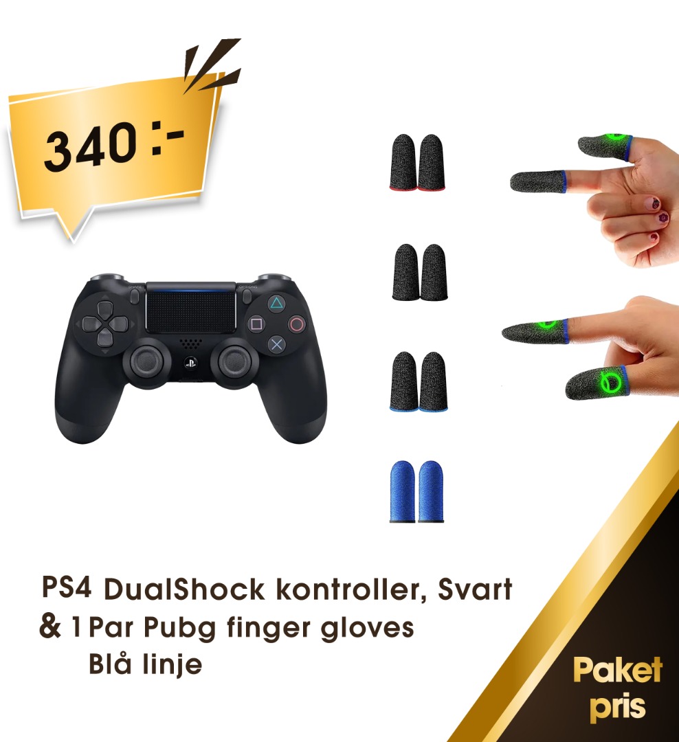 SONY PS4 DualShock kontroller & Pubg finger gloves