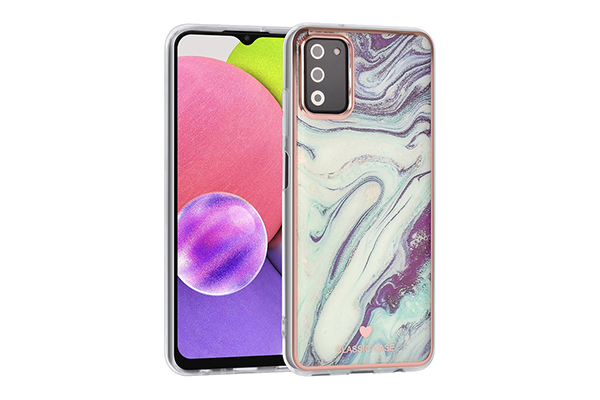  UNIQ Classic Samsung Galaxy A03s Skal - Marble Aquamarine