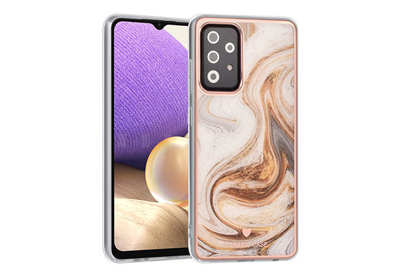 UNIQ Classic Samsung Galaxy A52 Skal - Marmor Brun