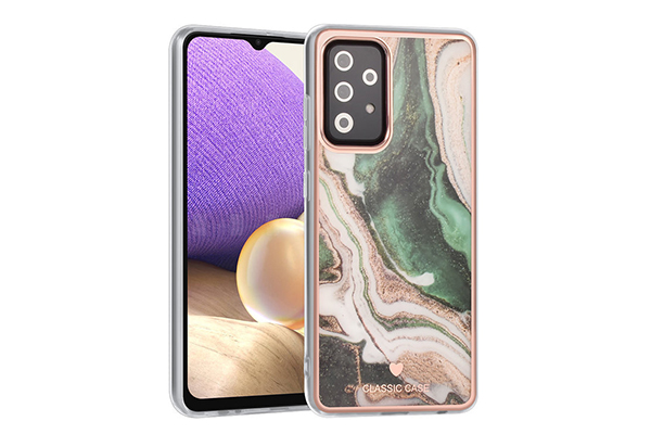 UNIQ Classic Samsung Galaxy A52 Skal - Marmorgrön