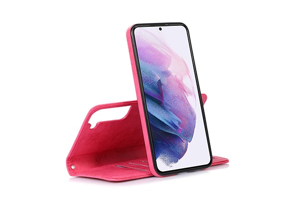 Samsung Galaxy S22 Magnetisk Flip Fodral- fuchsia
